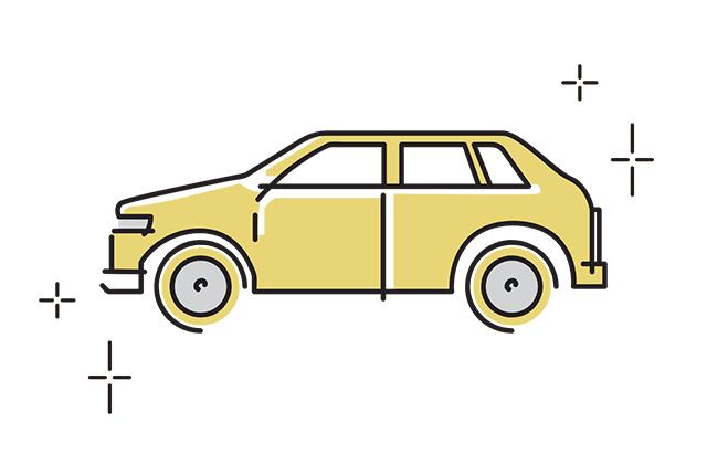汚れが付きにくく日々の洗車が楽に!